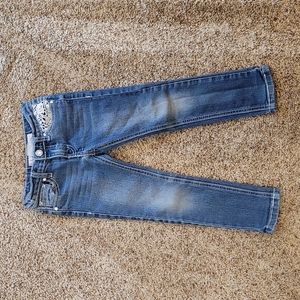 Girls jeans with lace